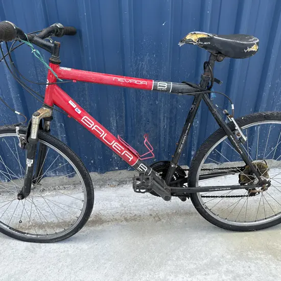 Red Nevada Bauer Bike, Hi-Ten Series Sz XL