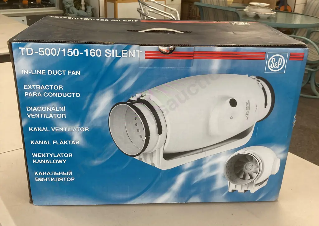 TD-500/150-160 Silent In-Line Duct Fan, Fantech Image 1++