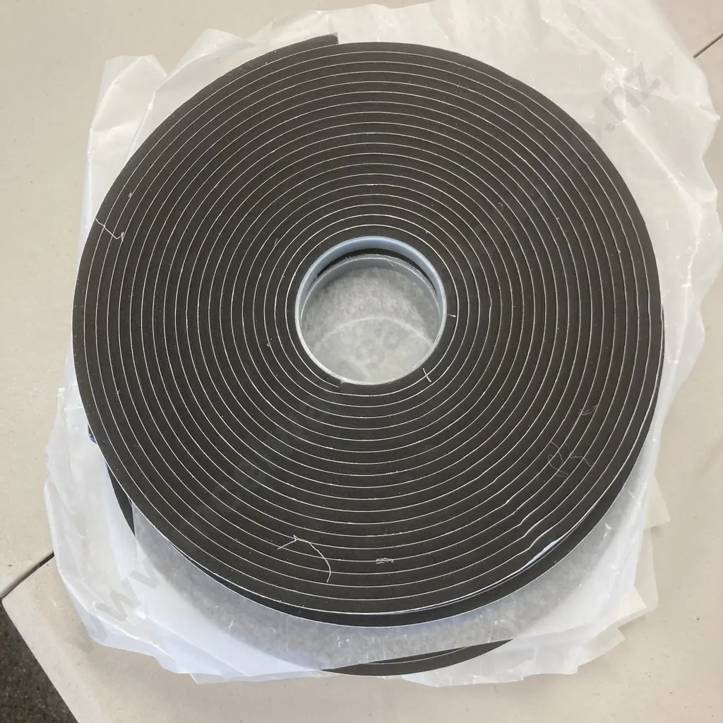 Lot of 9 Rolls of Foam Tape Black Single Sided 6.0mm x 15mm Image 1++