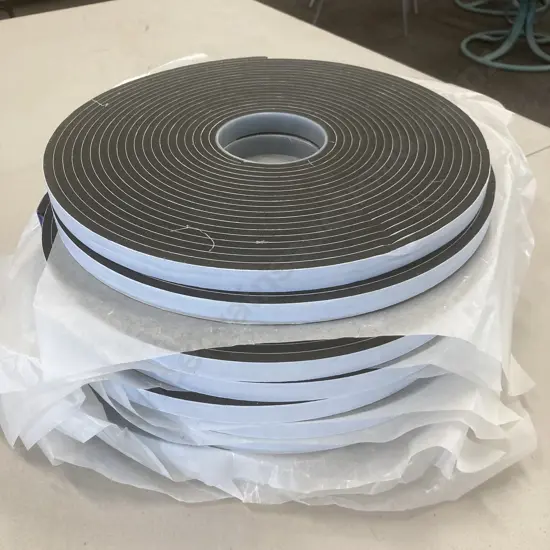 Lot of 9 Rolls of Foam Tape Black Single Sided 6.0mm x 15mm