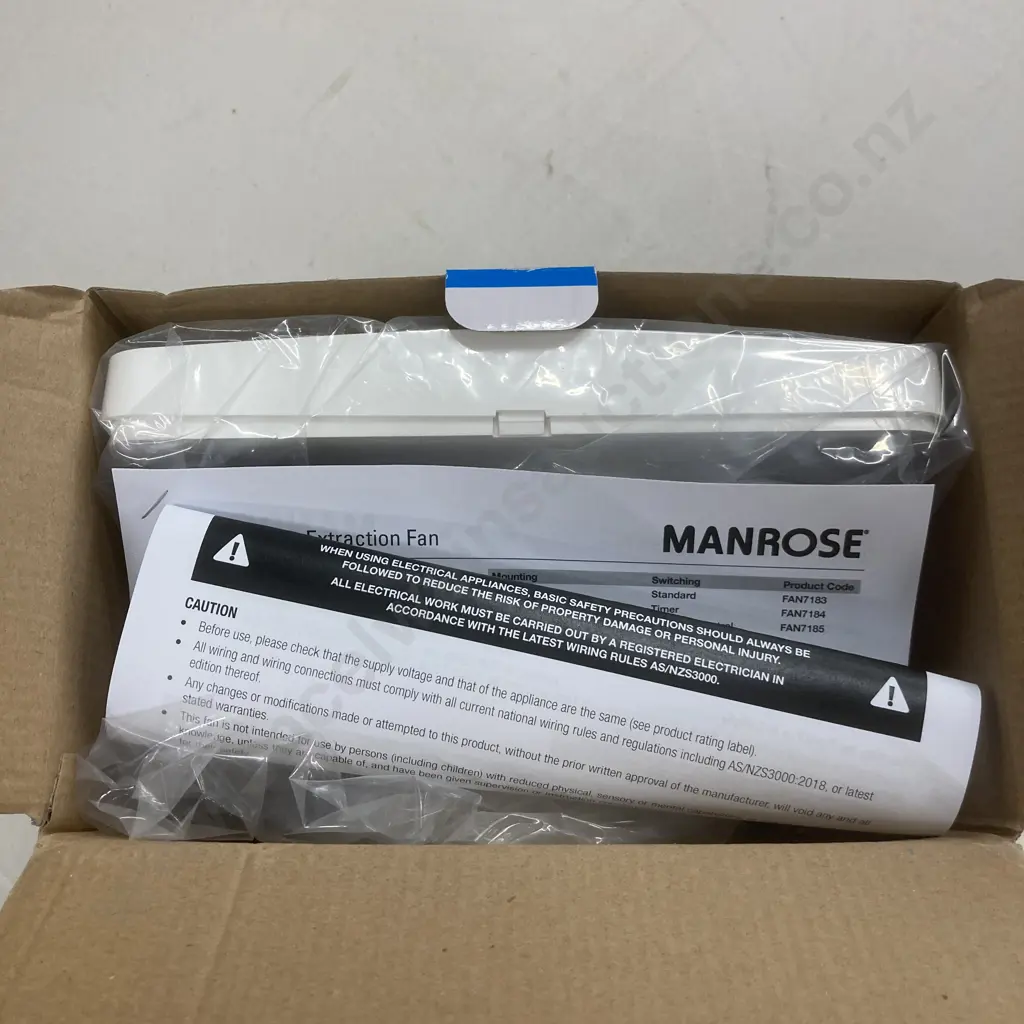 Manrose Quiet 150mm Wall/Ceiling Bathroom/Kitchen Fan Image 1++