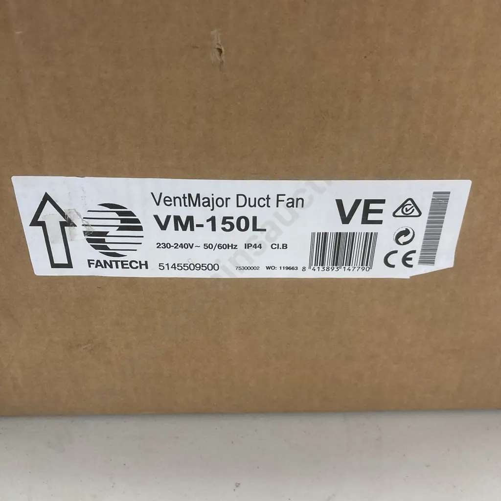 Fantech VentMajor Duct Fan VM-150L, Metal Centrifugal In-line Fan Image 1++