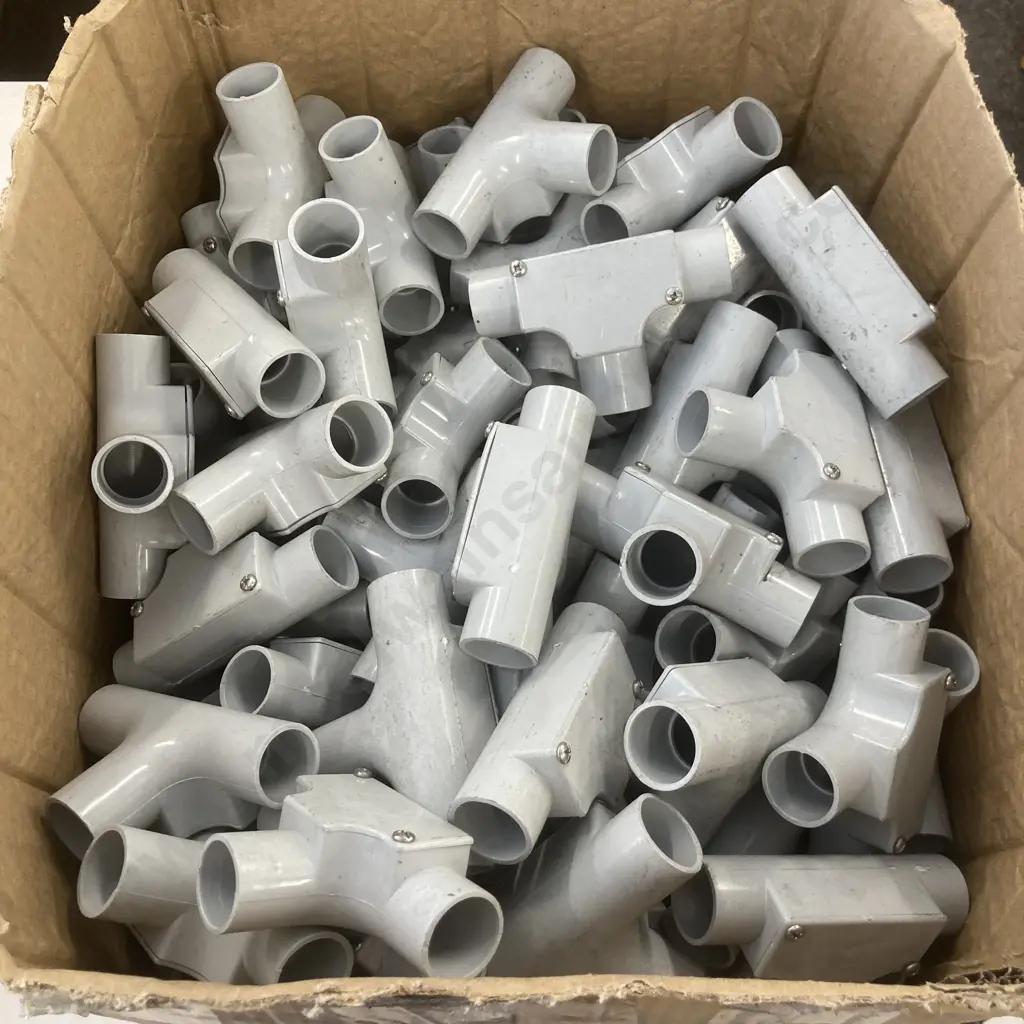 Box Lot PVC Inspection Tees Image 1++