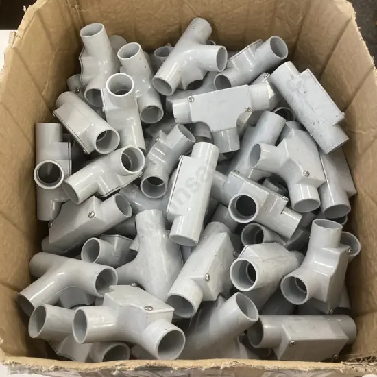 Box Lot PVC Inspection Tees