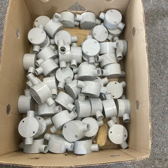 Box Lot 20mm Round Junction Boxes & a 3 Way Junction Box