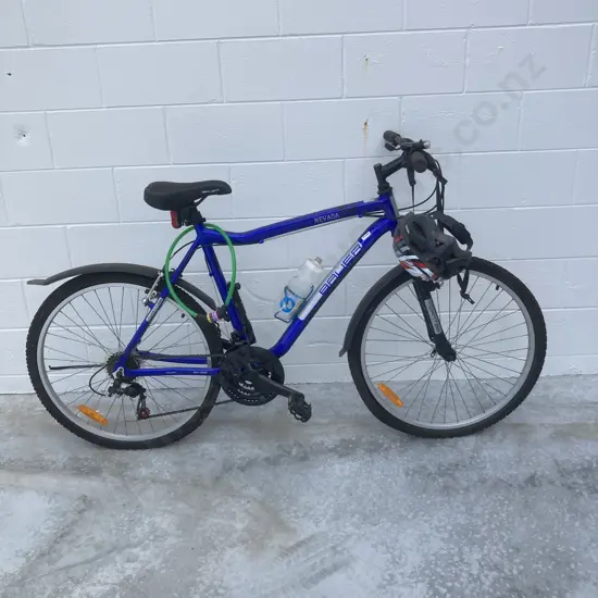 Nevada Bauer Blue & Silver Bike, 21", 6061 Series, With Bike Helmet