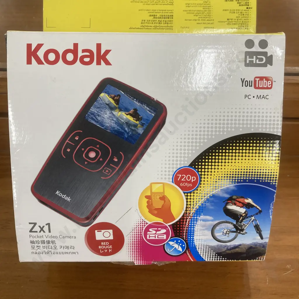 Kodak Zx1 HD Pocket Video Camera, Red Image 1++