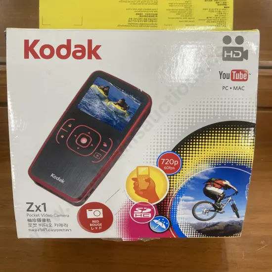 Kodak Zx1 HD Pocket Video Camera, Red
