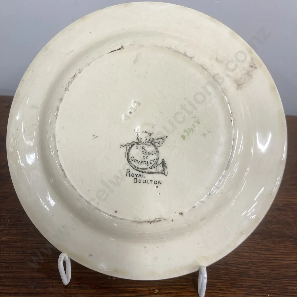 Antique Royal Doulton Series Ware D3418 Sir Roger De Coverly 16.5cm Rack Plate Image 1++