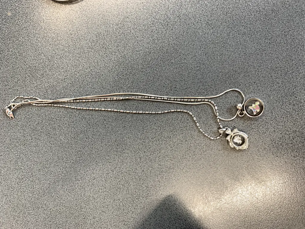 Silver Coloured Necklaces x2 Image 1++