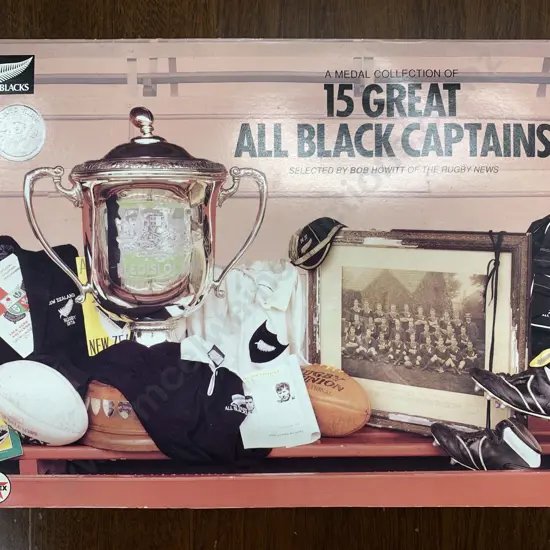 Vintage 1991 15 Great Captains Medal Collection Complete In Album