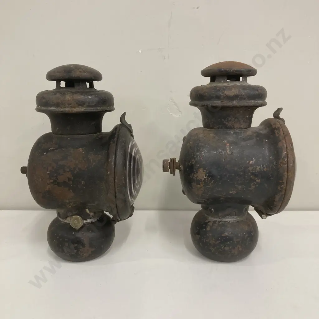 Pair of Ford Model T Lights, 23 x 12cm Image 1++