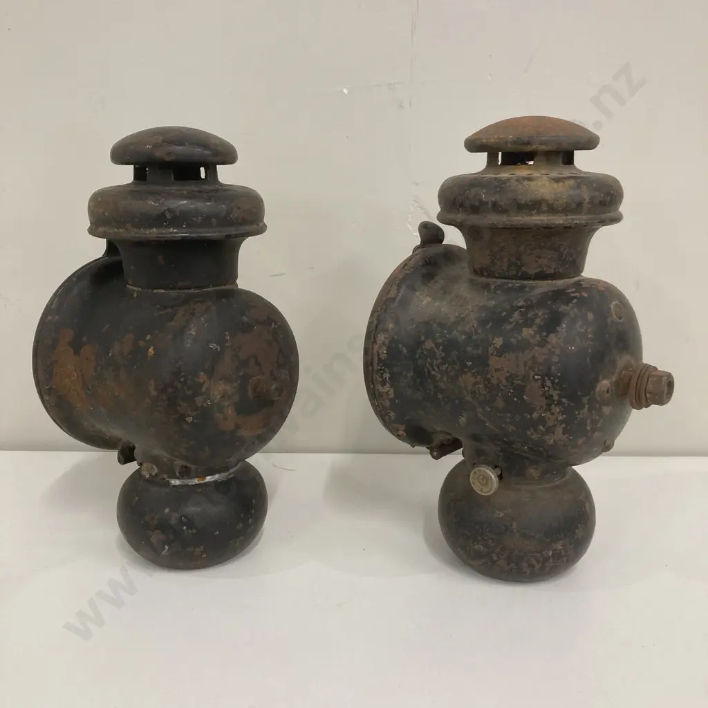 Pair of Ford Model T Lights, 23 x 12cm Image 1++