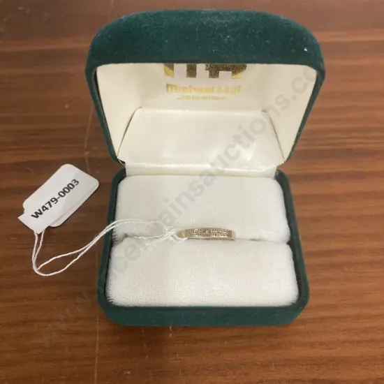 Gold & Diamond Wedding Band Stamped 9ct