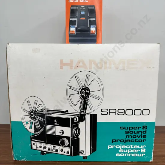 Hanimex SR9000 Super 8 Sound Movie Projector & Agfa Film Splicer