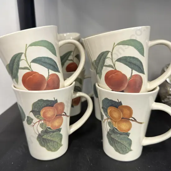 Set of 8 Fruit Coffee Cups