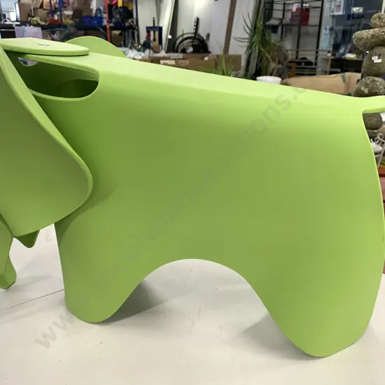 Kids Elephant Shape Stool - Lime Green