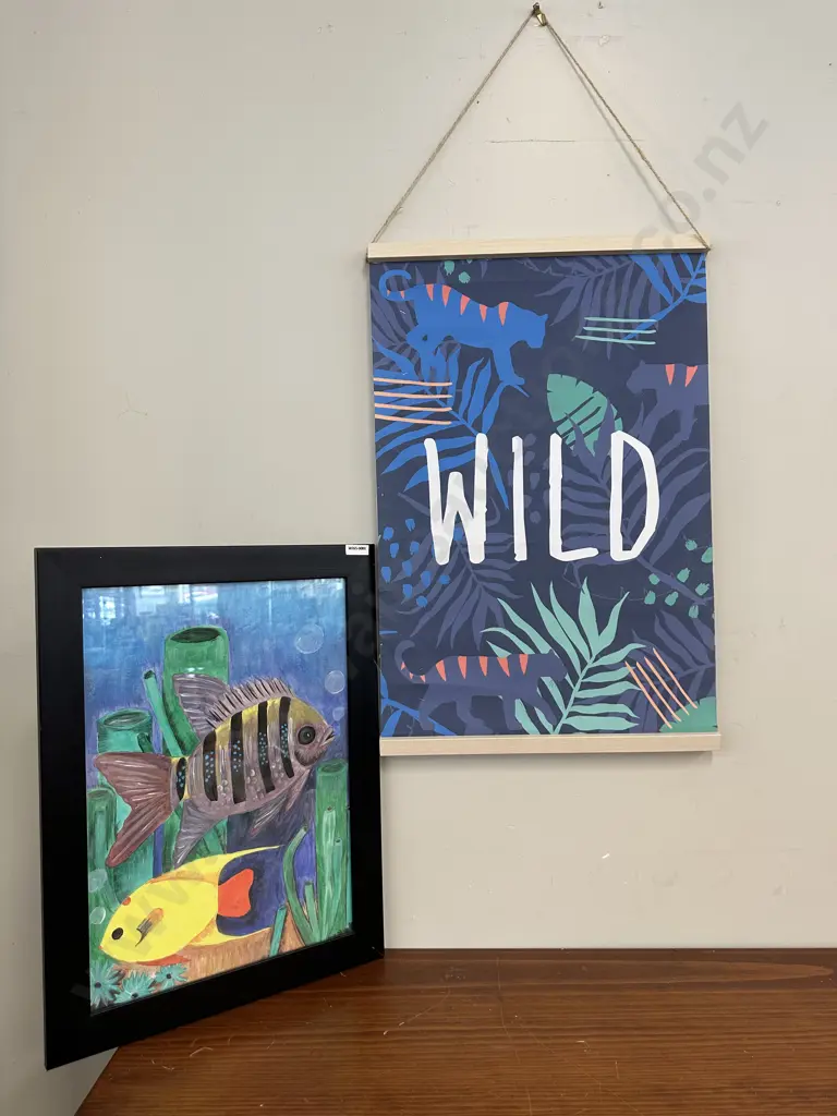 Original Artwork "Under Water " With "Wild" Wall Art Image 1++