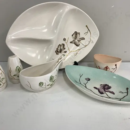 Selection Of Carlton Ware Platters, Gravy Boat Etc