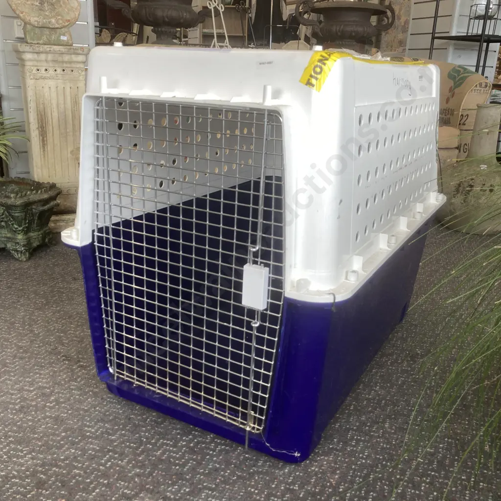 Large Dog Transport Crate, H75 W94 D62cm Image 1++