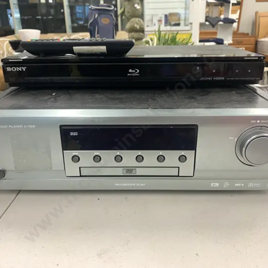Sherwood DVD Player V-768 & Sony Blue Ray Player & Remote