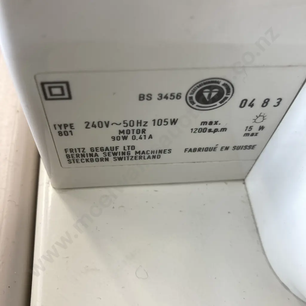 Bernina Matic 801 Electronic Sewing Machine In Carry Case, Extension Table, Bobbin, Feet Etc (Next Service Oct 2023) Image 1++
