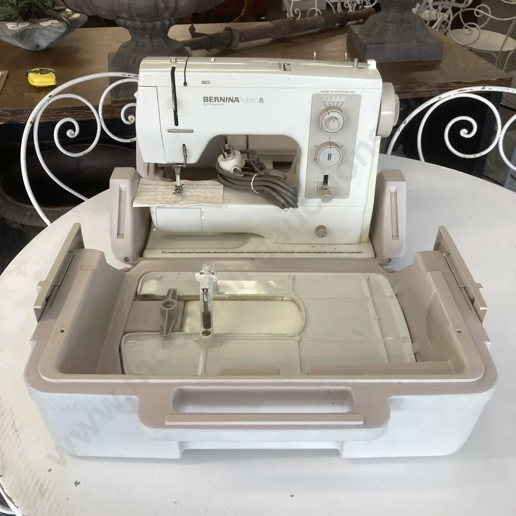 Bernina Matic 801 Electronic Sewing Machine In Carry Case, Extension Table, Bobbin, Feet Etc (Next Service Oct 2023) Image 1++