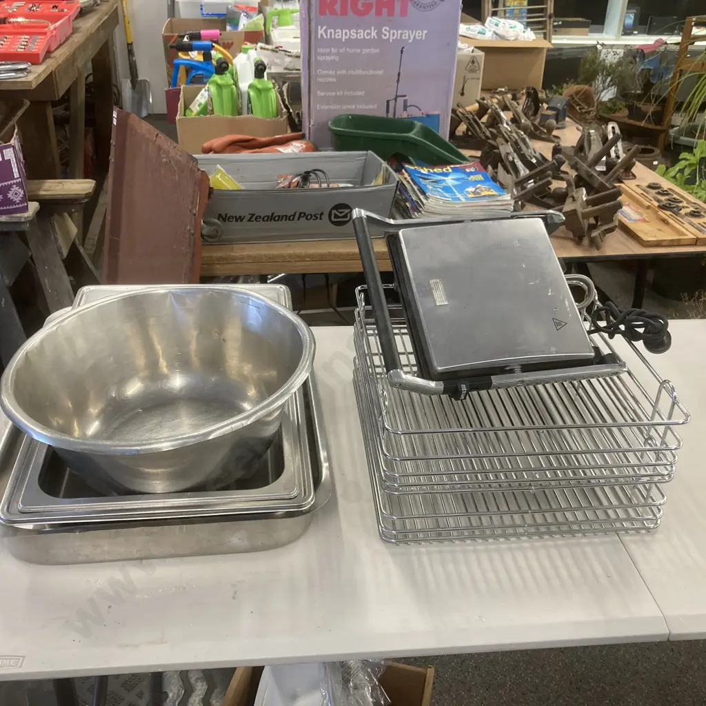 Lot of Catering Items, Glass Racks Etc Image 1++