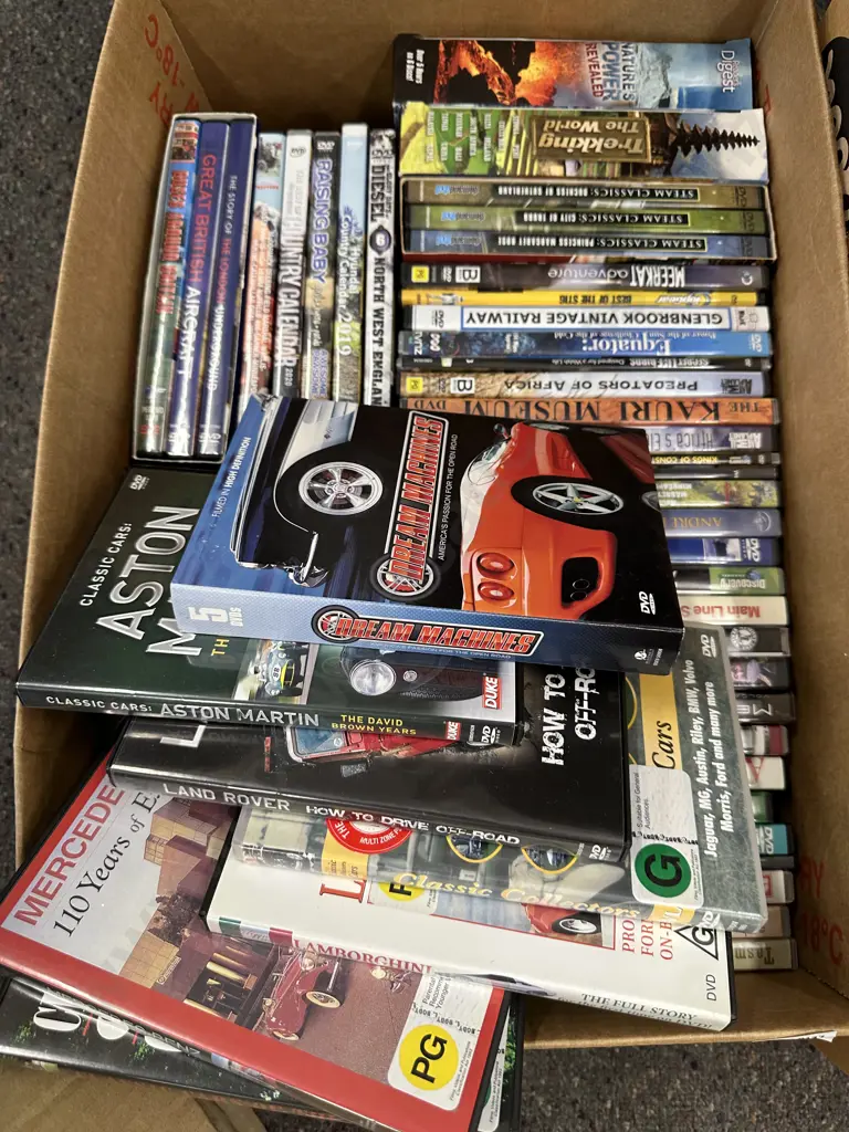 Selection of DVDs Including Classic Cars Of The 50s, Great British Aircraft Etc Image 1++