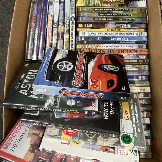 Selection of DVDs Including Classic Cars Of The 50s, Great British Aircraft Etc
