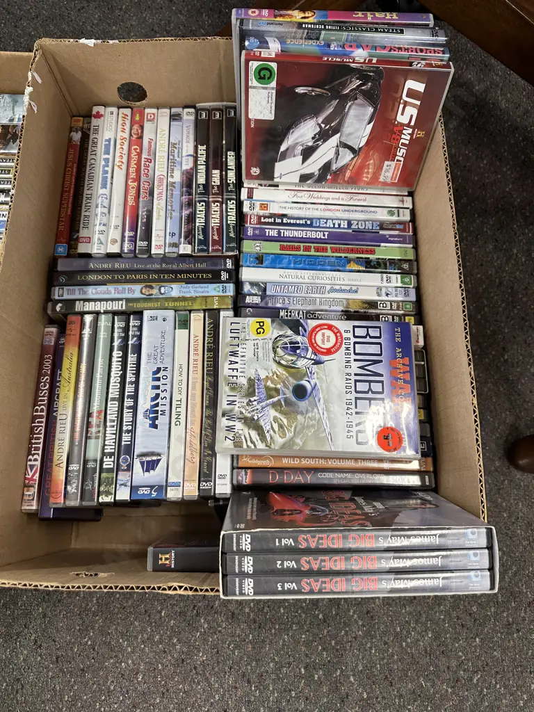 Selection of DVDs, Big Ideas, British Buses, Famous Race Cars Etc Image 1++