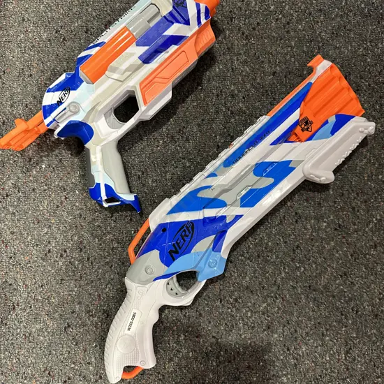 Nerf Guns Spilt Strike And Rough Cut 2x4