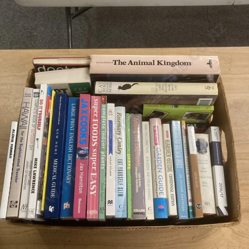 Box Lot Books, DIY, Gardening, Cats, Hawaii Etc Image 1++