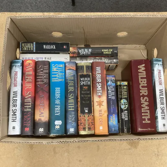 Box Lot 15 Wilbur Smith Novels
