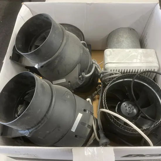 Box Lot Assorted Fans