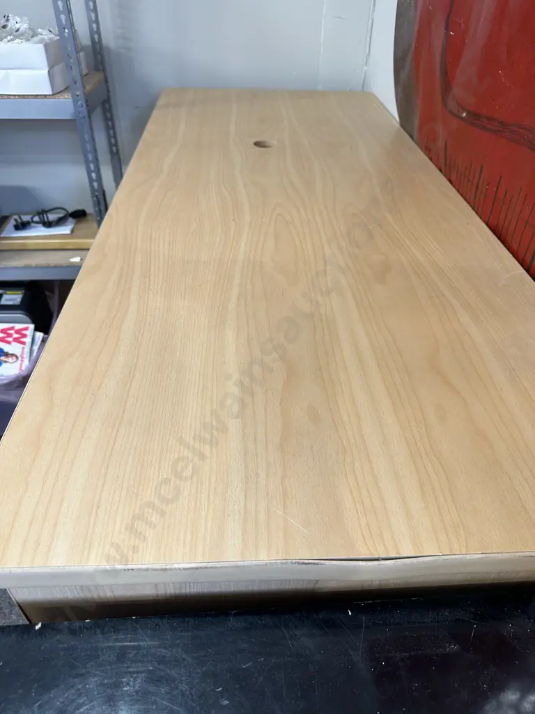 Tawa Effect Office Unit No Shelves H100cm, D64cm, L151. Image 1++