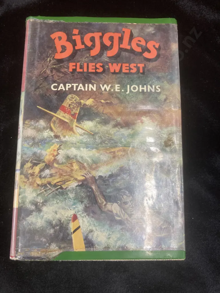 1956 First Edition No Rest For Biggles By Captain W.E Johns, Hardcover With Dust Jacket Image 1++