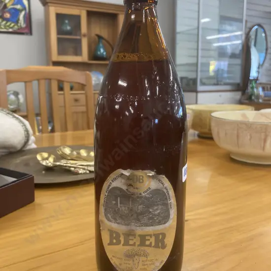Rare Unopened Dominion Breweries 745ml Beer Bottle 'Huntly Power Station April 9, 1983 Official Opening Day'