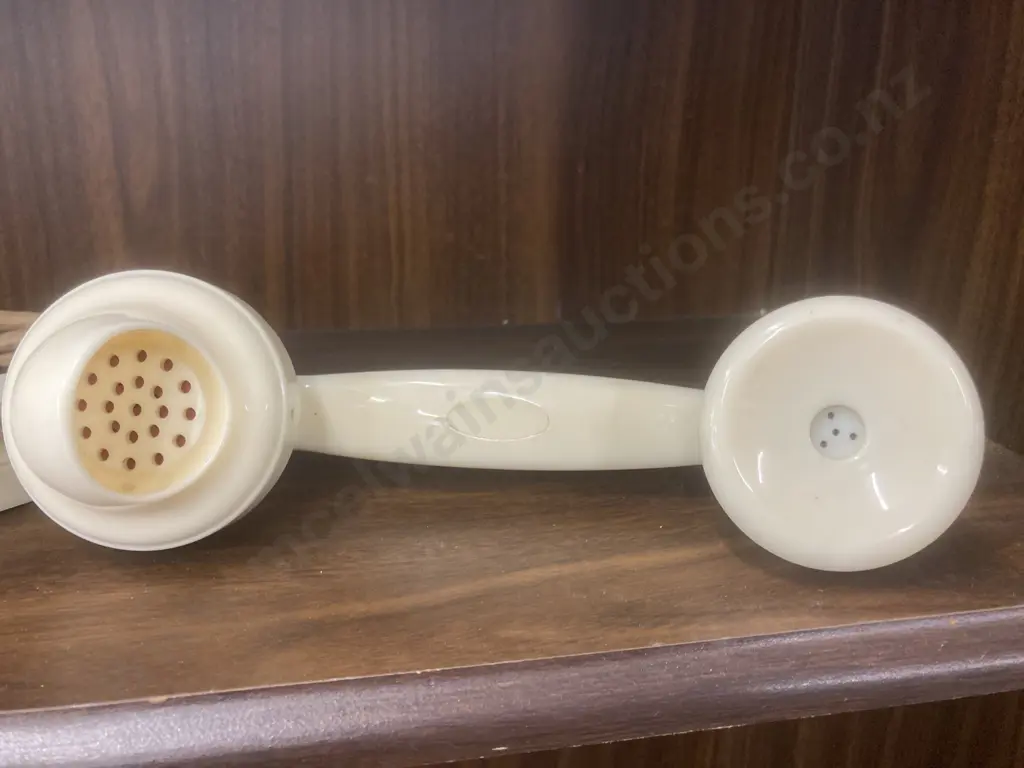 Vintage 1950's Cream Bakelite Strowger Table Automatic Telephone With Draw In Base. Stamped L.11576.B.1. Special Image 1++