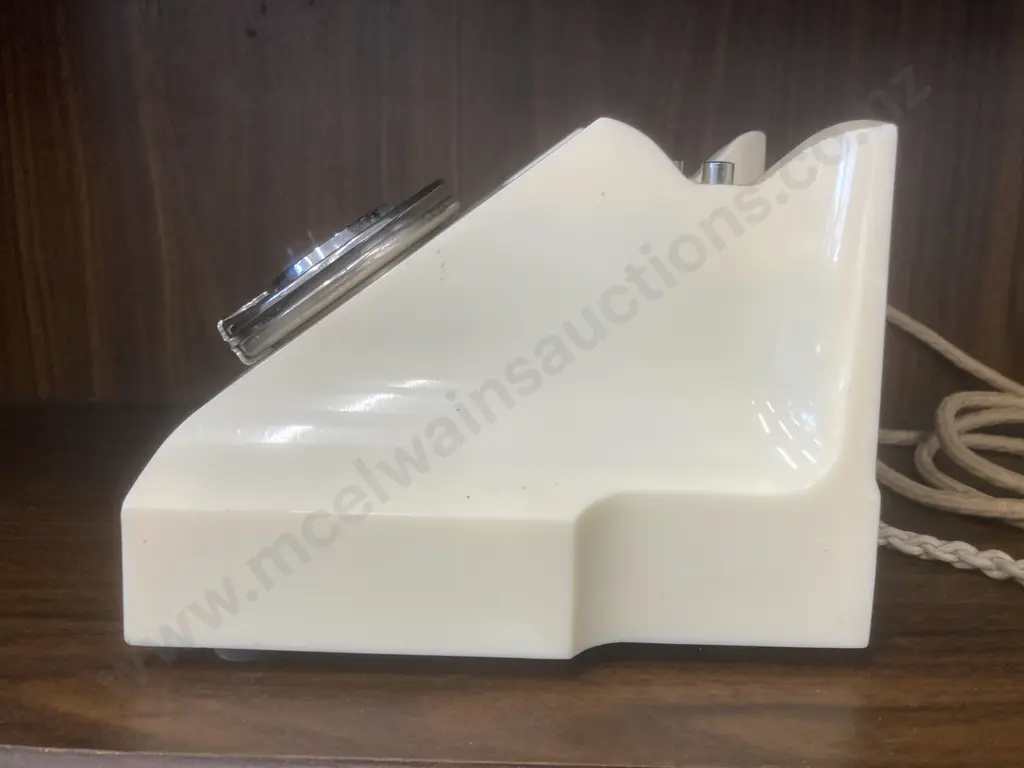 Vintage 1950's Cream Bakelite Strowger Table Automatic Telephone With Draw In Base. Stamped L.11576.B.1. Special Image 1++