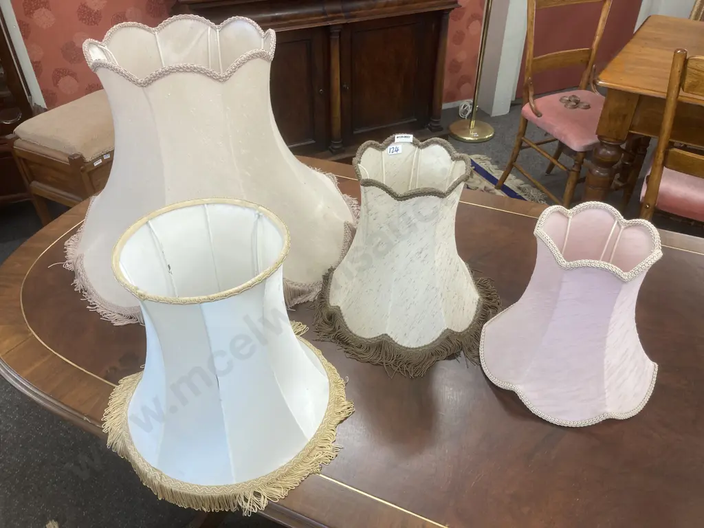 Selection of Four Vintage Light Shades In Good Condition Image 1++