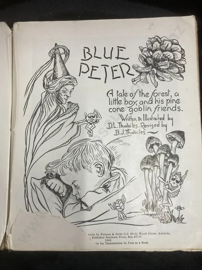 1945 First Edition BLUE PETER by D.L. Thwaites, Vintage Australian Image 1++