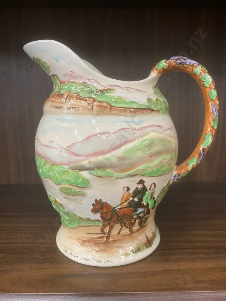Crown Devon Fieldings Vintage Killarney 'The Irish Jaunting Car' Musical Jug, H20cm Image 1++