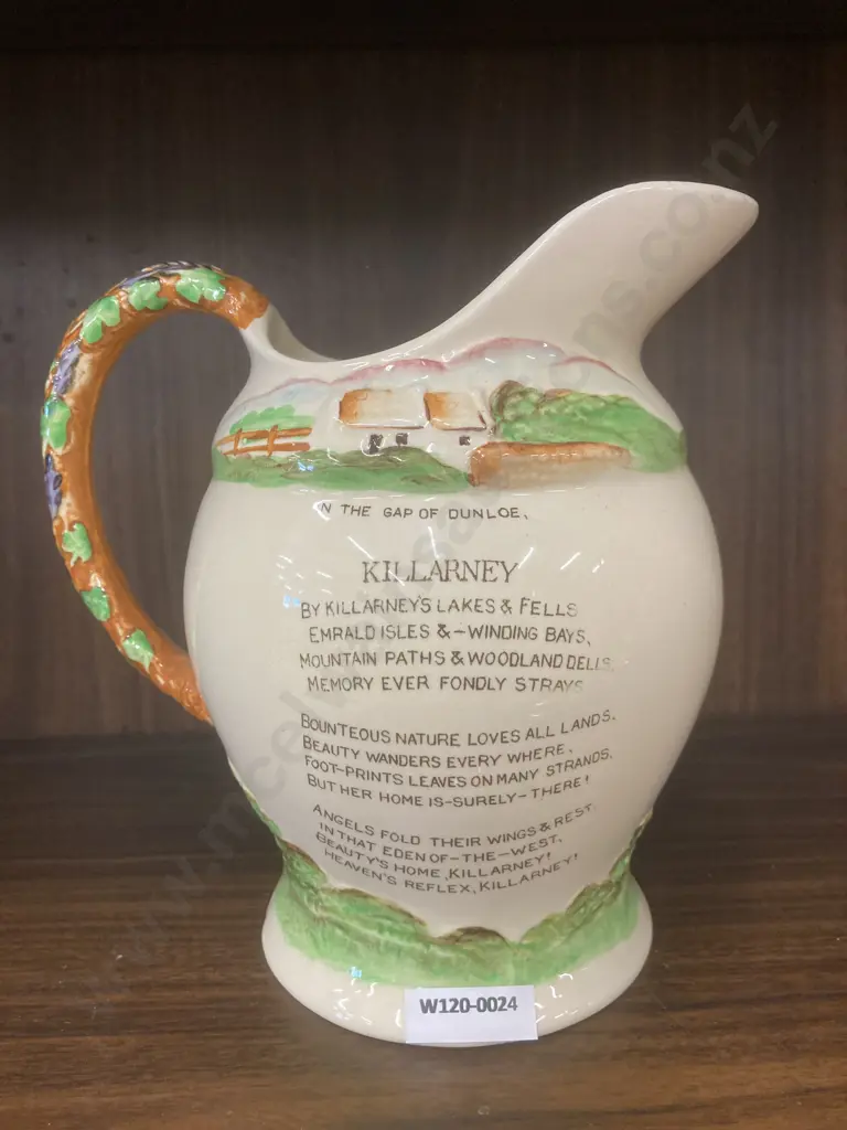 Crown Devon Fieldings Vintage Killarney 'The Irish Jaunting Car' Musical Jug, H20cm Image 1++