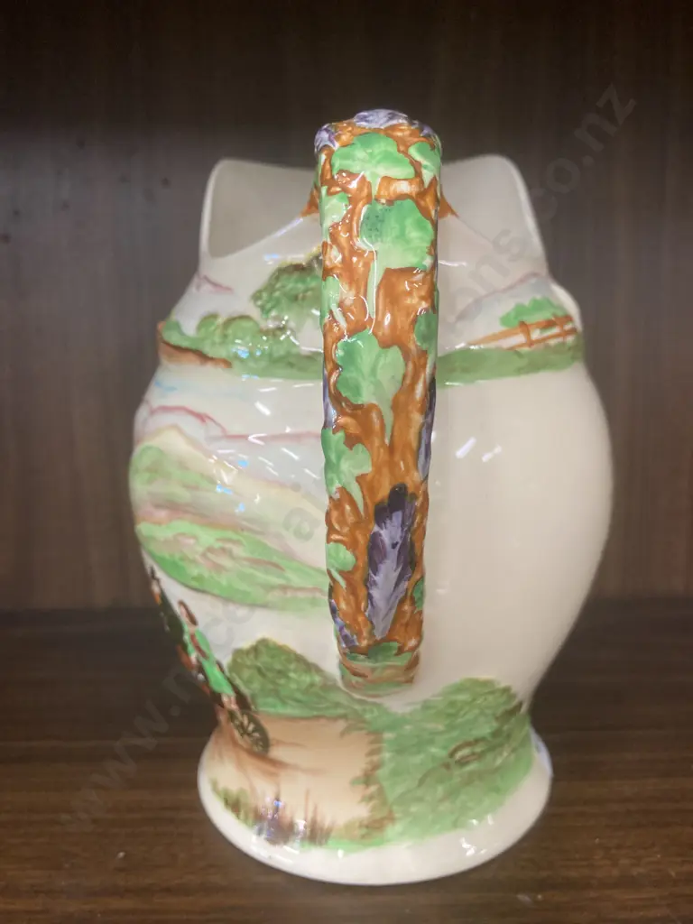 Crown Devon Fieldings Vintage Killarney 'The Irish Jaunting Car' Musical Jug, H20cm Image 1++
