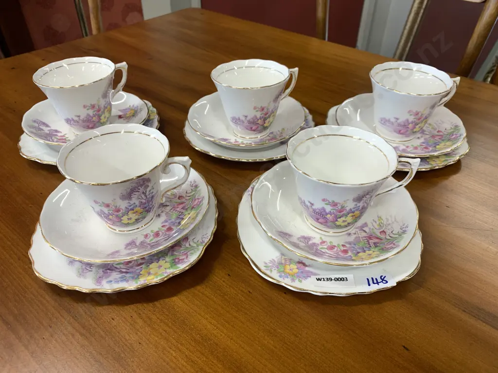 Set of Five Colclough Trios Image 1++