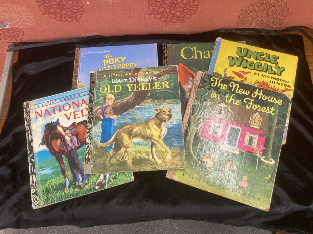 Selection of Books Including Six A Little Golden Books, The New House in the Forest 1946 Bank Street Book Image 1++