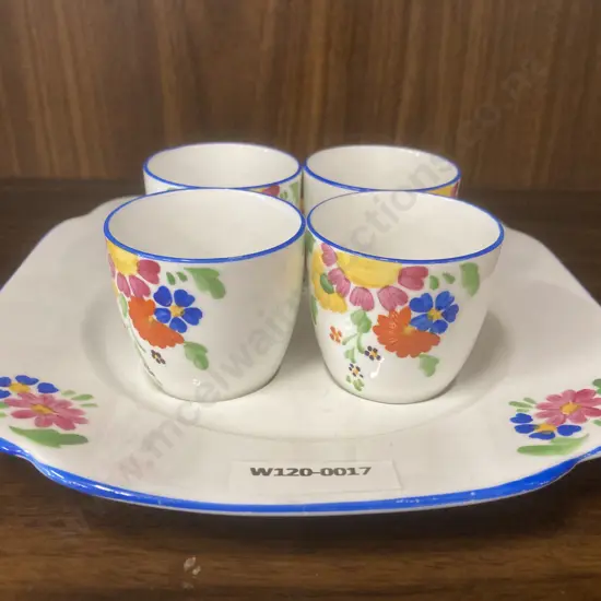 Vintage Royal Albert Egg Cup Set On Tray (one cup af)