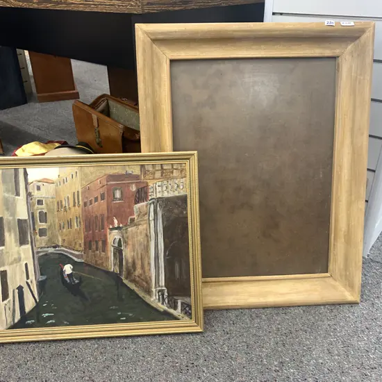 Oil Painting in Gilt Frame, Venus M '87, 46 x 55cm With Oak Frame 73 x 73cm