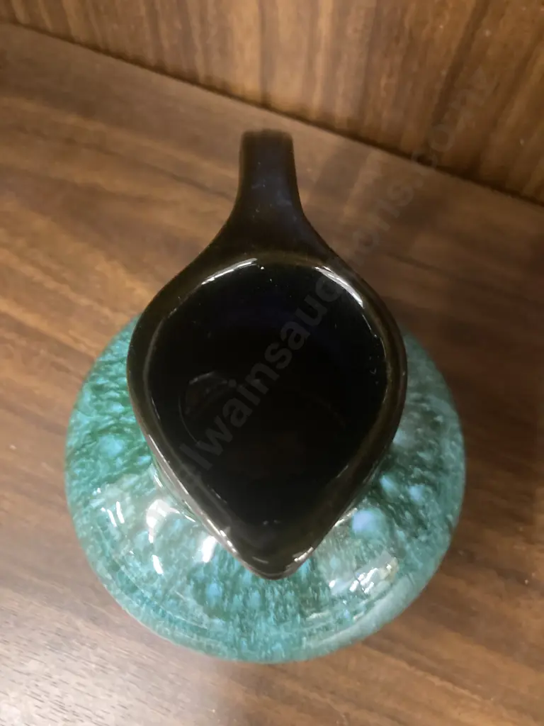 Vintage Blue Mountain Pottery High Gloss Brown/Traditional Green Hues Bowl, 6 x 15cm Image 1++